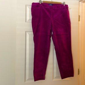 Old navy pink pants looks like corduroy feels like cotton